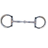 Black Satin Show Snaffle with Copper Inlay 263113
