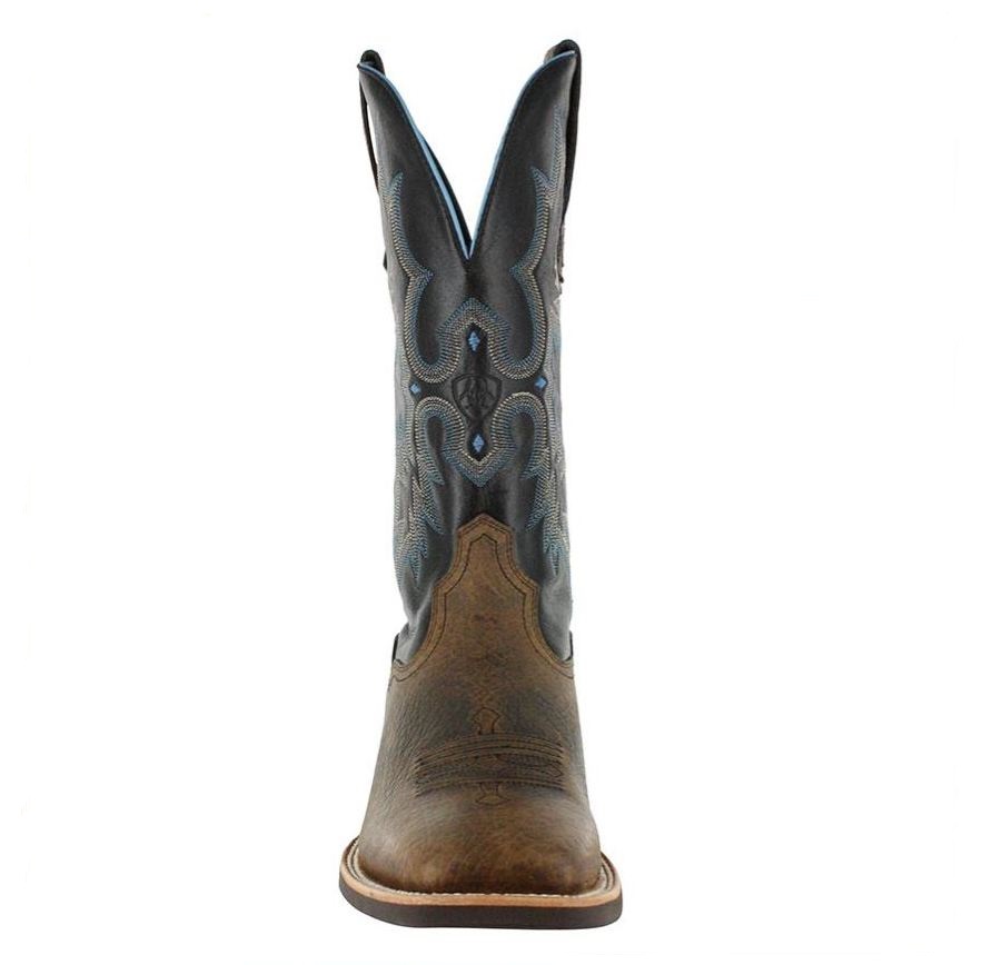 black and blue ariat boots