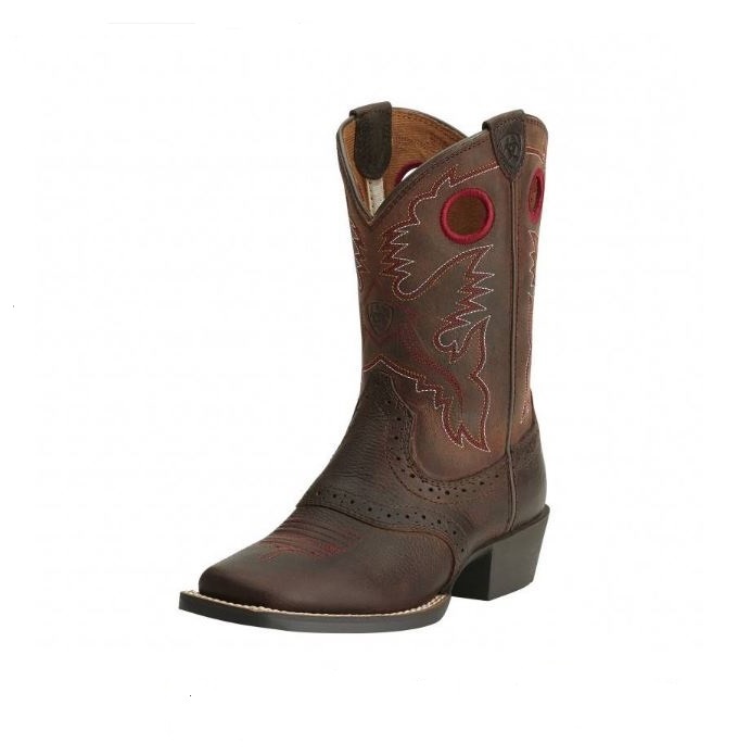 red bottom ariat boots