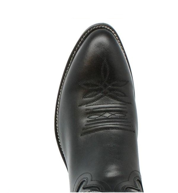 justin black leather boots