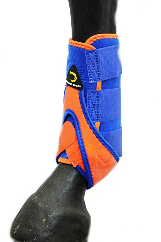 orange and blue boots