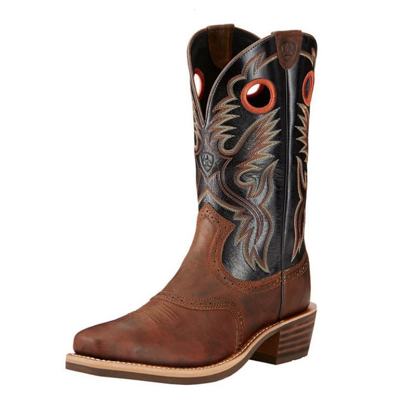 cowboy boots with riding heel