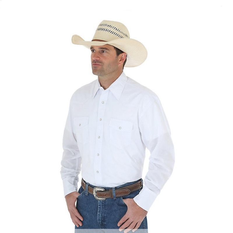 white cowboy shirt