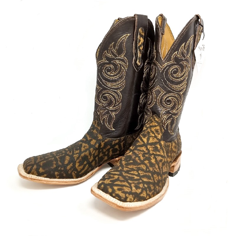 elephant leather cowboy boots