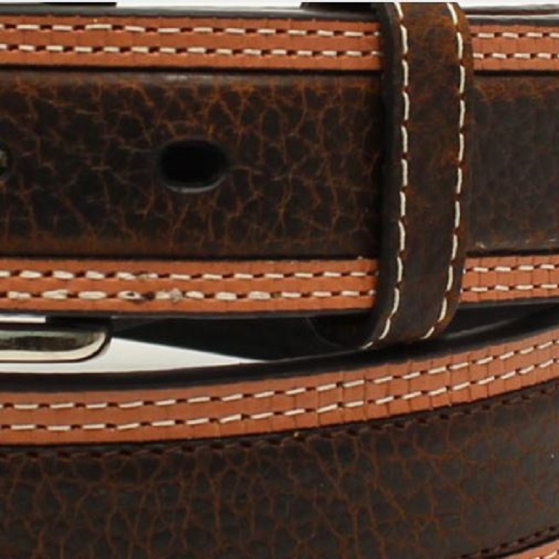 Men's Ariat Two Tone Belt at Silver 