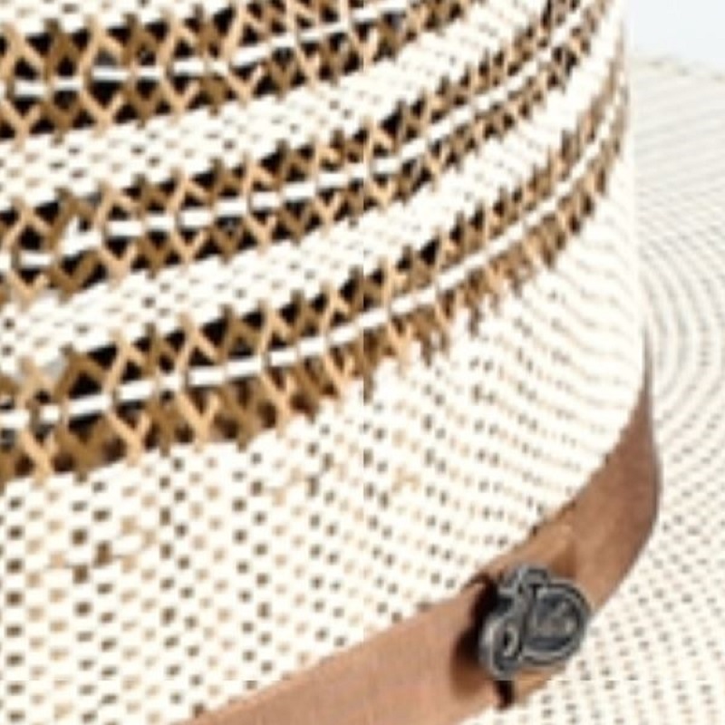 Justin Bent Rail Barrel Straw Hat 