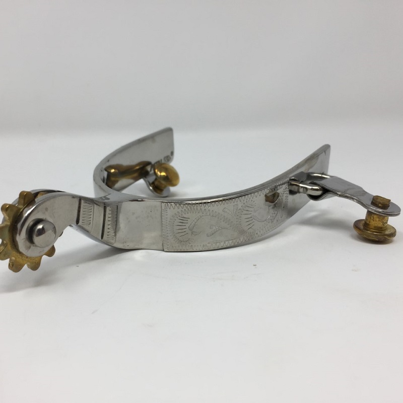 Men's Stainless Steel Roping Spur 257351 at Silver Spur Shop in Waterloo
