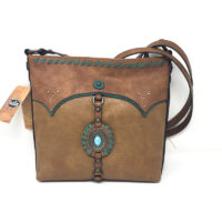 Women's Justin Turquoise Concho Purse 2057542