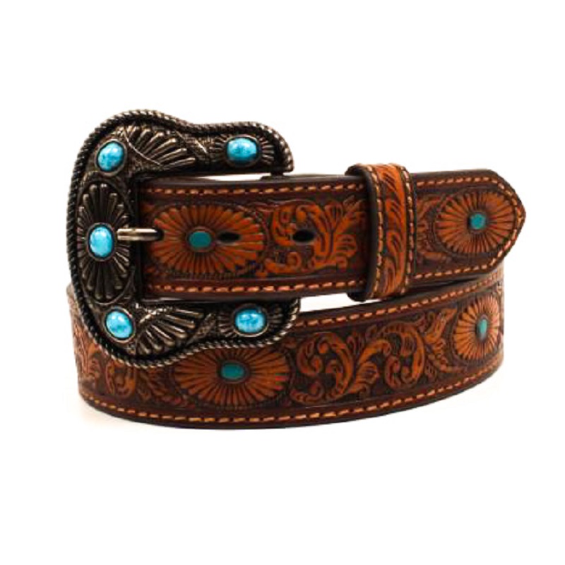 womens western belt with removable buckle