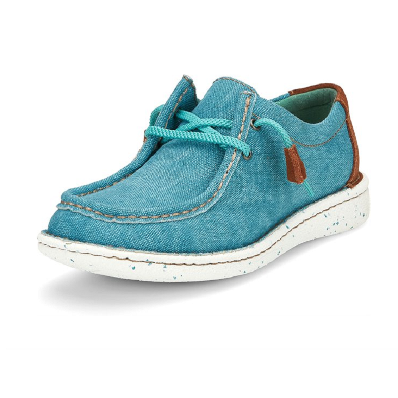 turquoise canvas shoes