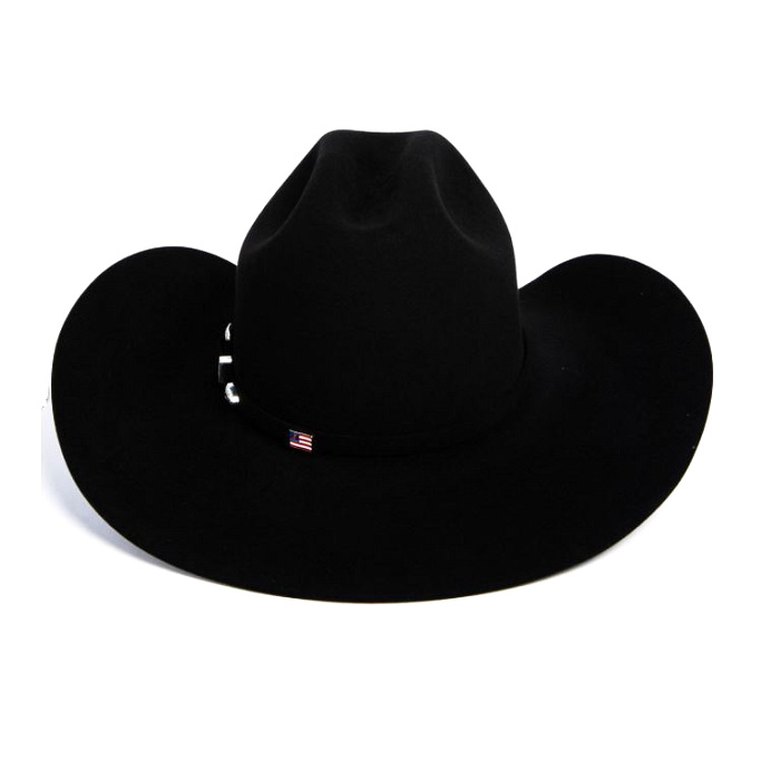American Hat 7X Black Cattleman 