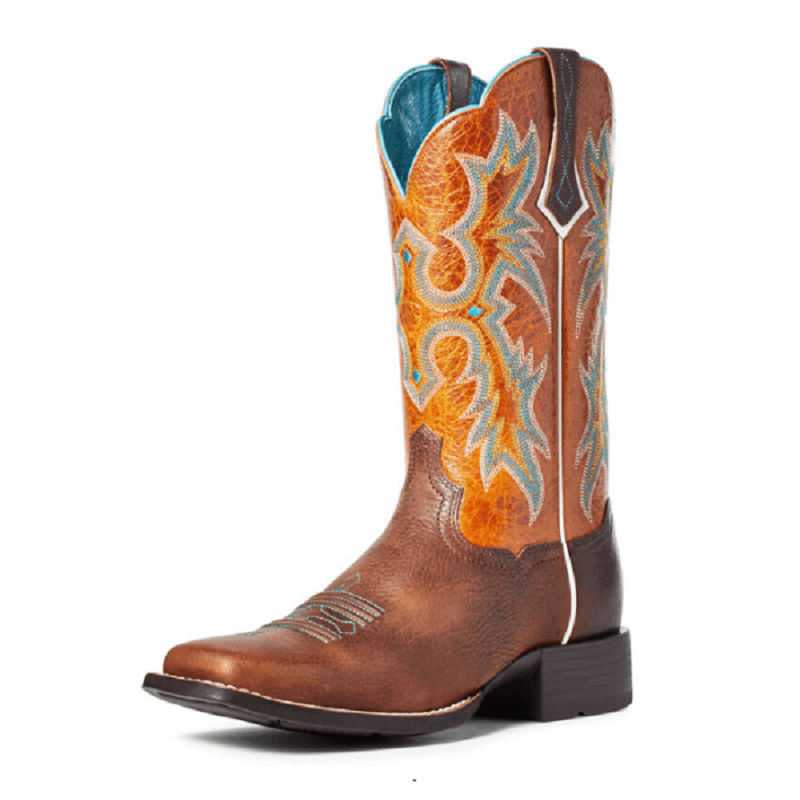 ariat boots orange